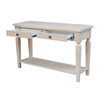 International Concepts Rectangle Vista Console/Sofa Table, 48 in W X 16 in L X 30 in H, Wood, Unfinished OT-15S